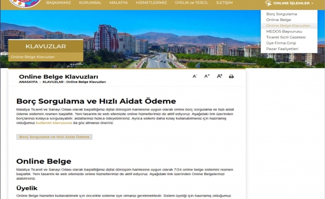 MTSO’da online belge dönemi başladı