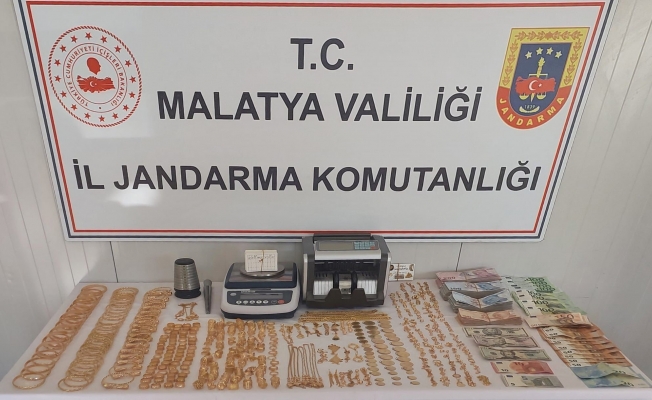 Malatya’da 6 milyonluk kaçak altın operasyonu