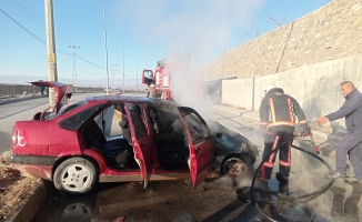 Malatya'da önce kaza, sonra yangın!